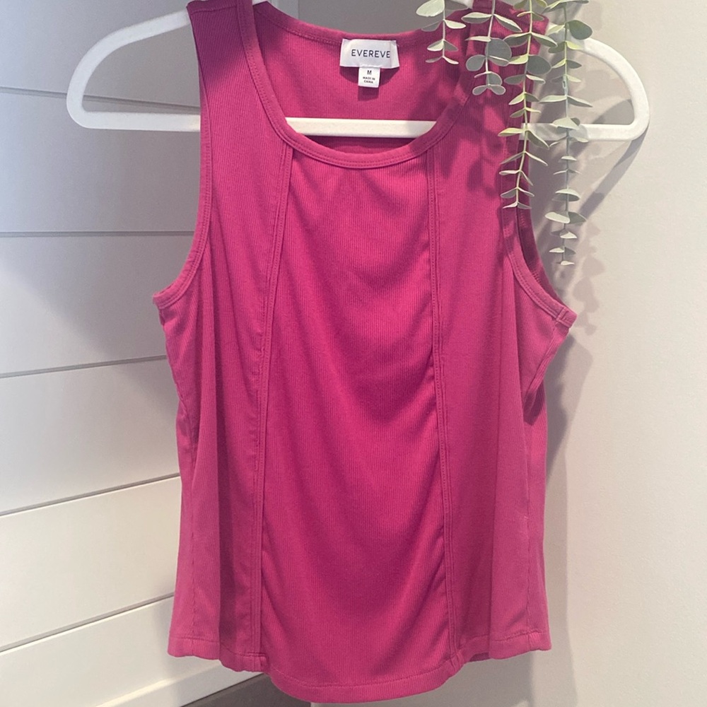 Evereve Ribbed Tank Sz M